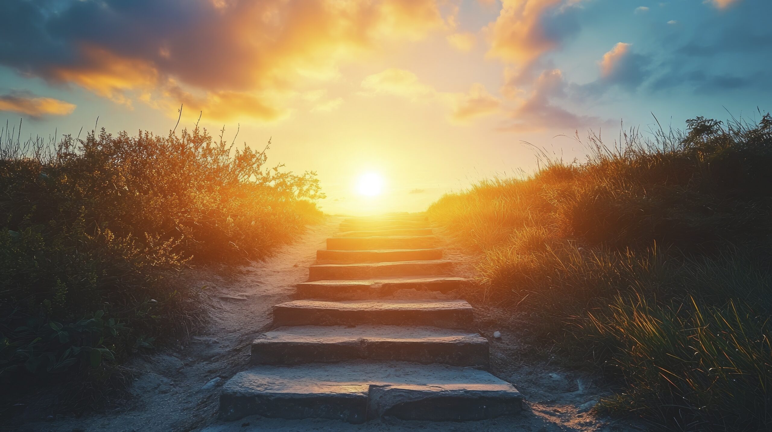stone steps leading to sun scaled is a Image of Meilensteine stone steps leading to sun scaled